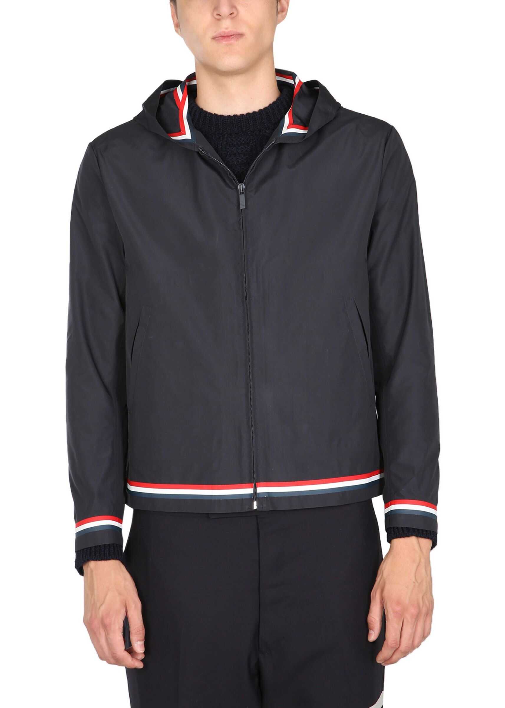 Thom Browne Technical Fabric Jacket MJO147A_05222415 BLUE