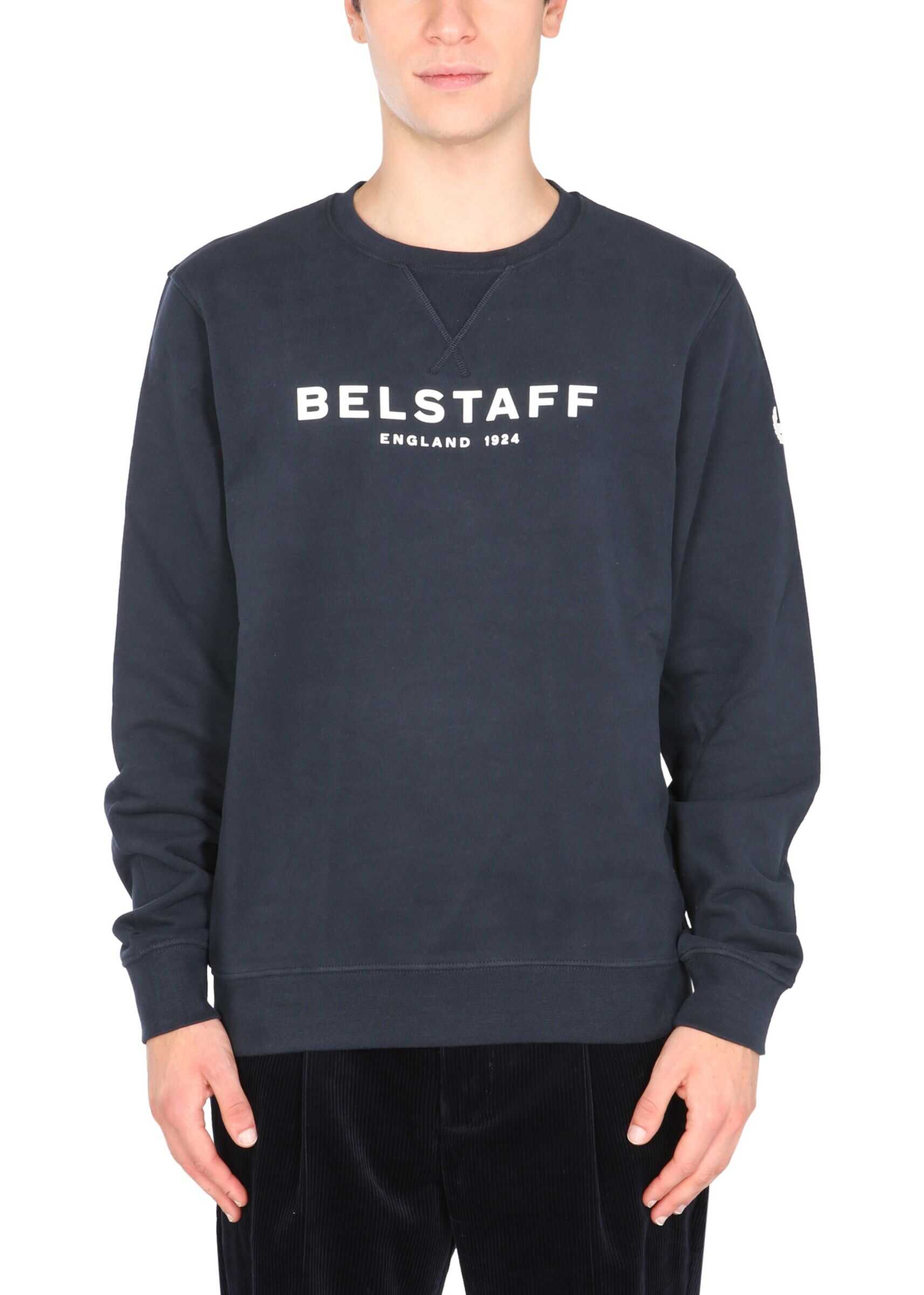 Belstaff Crew Neck Sweatshirt 71130674_J61N013308125 BLUE