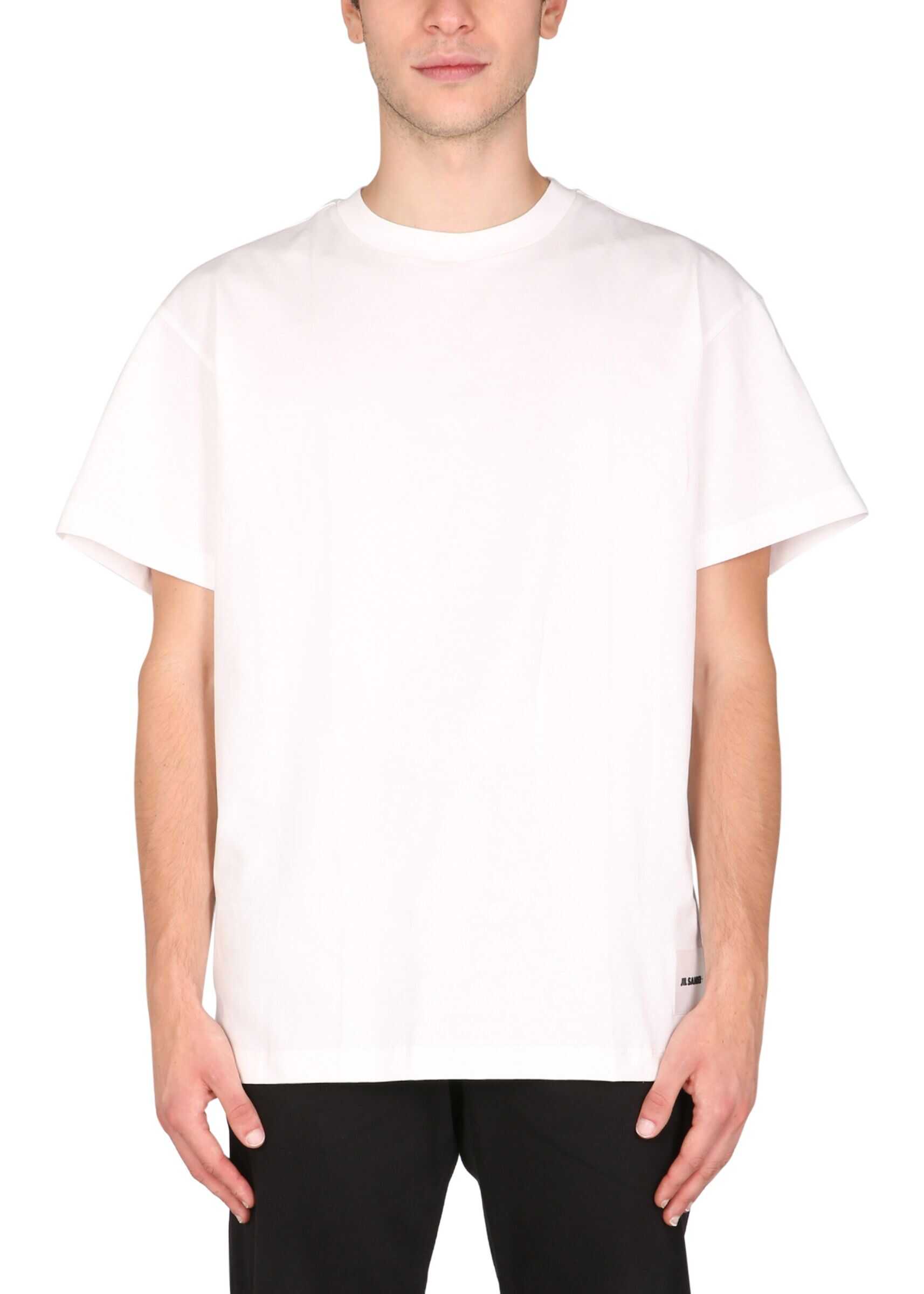 Jil Sander Set Of Three T-Shirts JPUT706530_MT248808100 WHITE