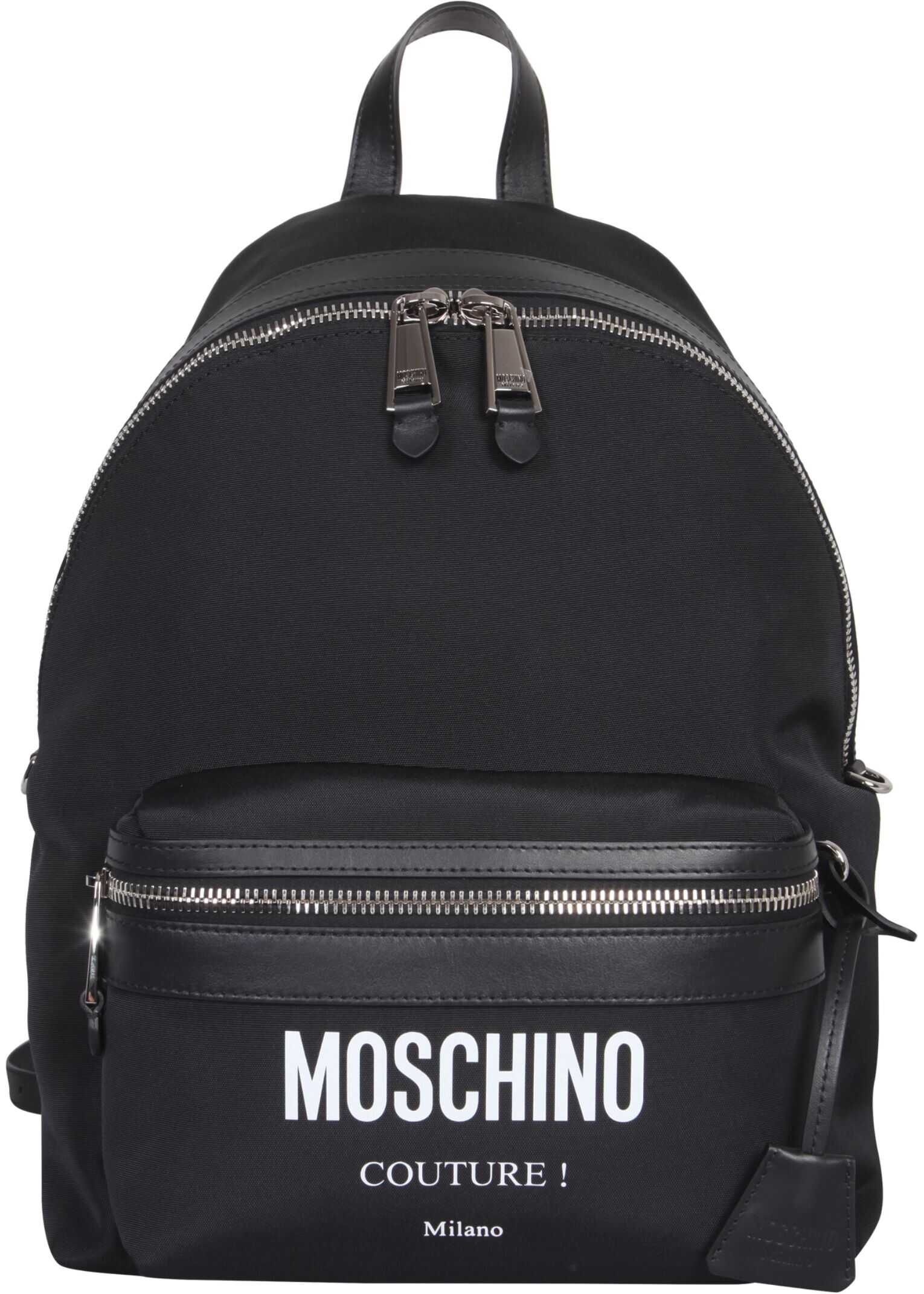 Moschino Large Backpack With Logo 76068201_2555 BLACK