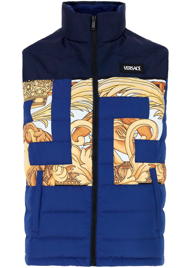 Versace Vest 10011261A00707 BLUETTE+STAMPA