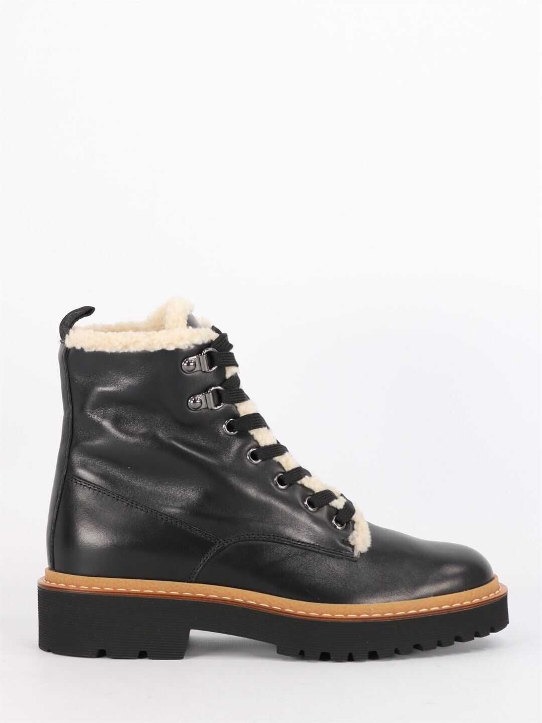 Hogan Faux Fur Ankle Boot HXW5780DH52 O6L Black b-mall.ro imagine 2022