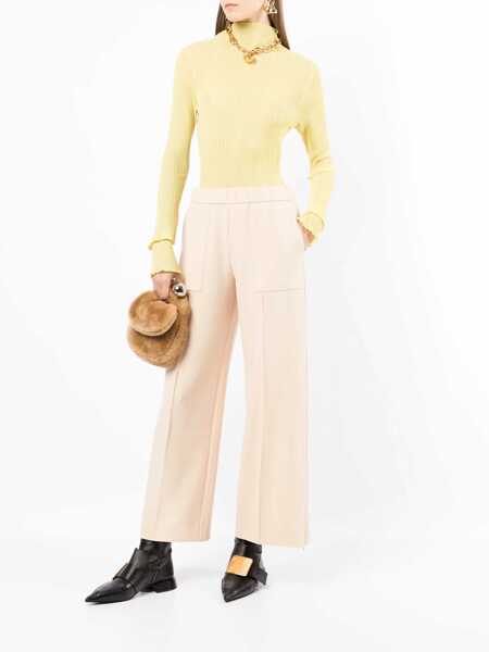 Pantaloni casual Jil Sander Wool Pants NUDE Femei (BM 8498574) 2