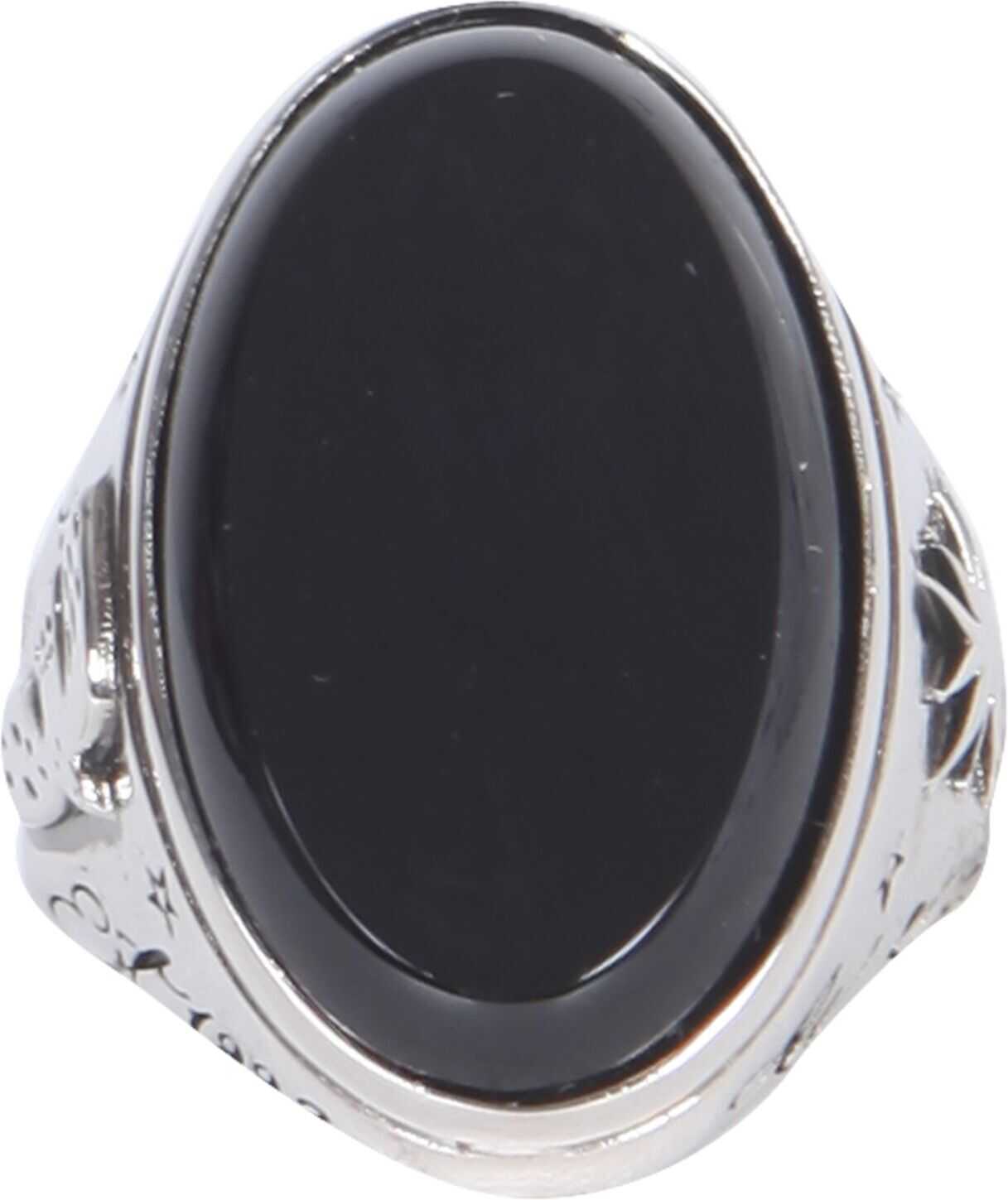 Alexander McQueen Ring With Glass Stone 667561_I11WY1050 SILVER