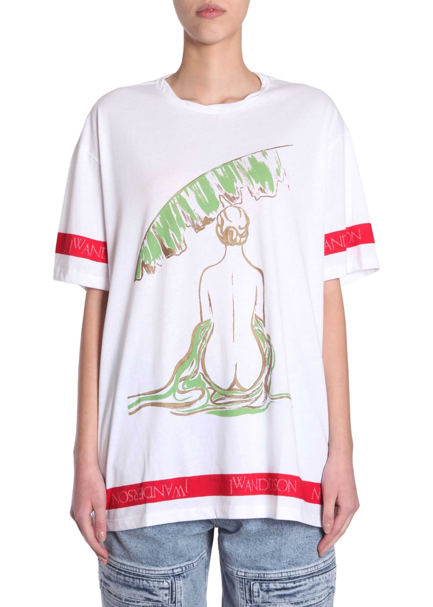 JW Anderson Oversize Fit T-Shirt JE28WS18_708001 WHITE