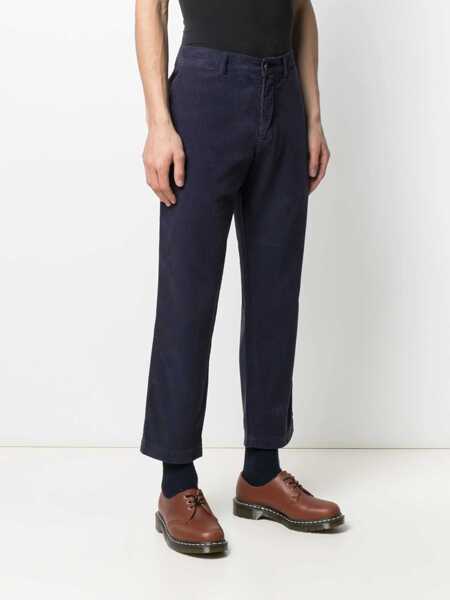Pantaloni casual YMC Velvet Pants BLUE Barbati (BM 8501532) 3