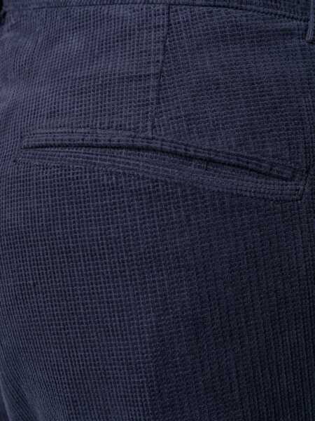 Pantaloni casual YMC Velvet Pants BLUE Barbati (BM 8501532) 5