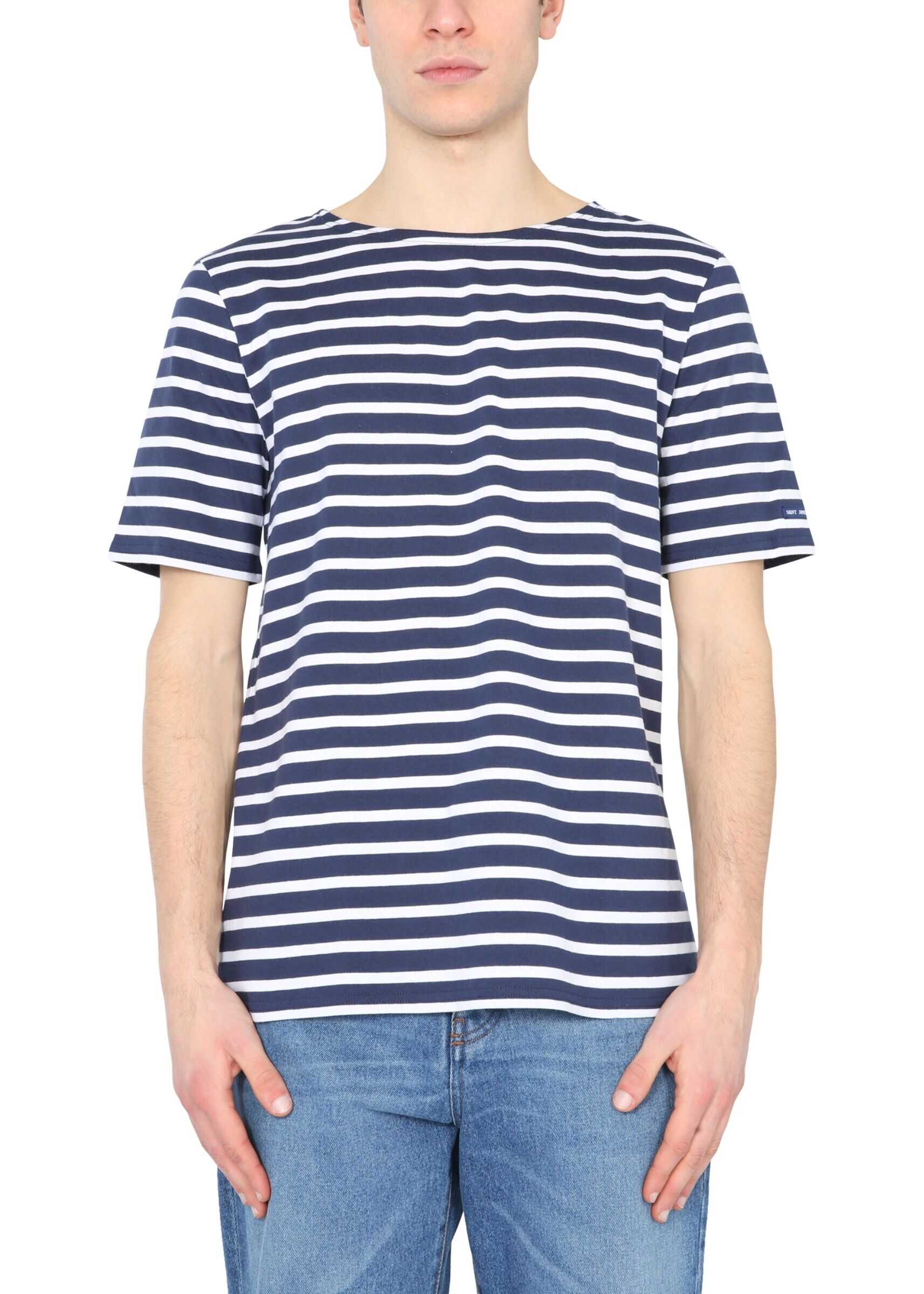 Saint James "Levant Moderne" T-Shirt 9863-FA_MARINE/NEIGE BLUE