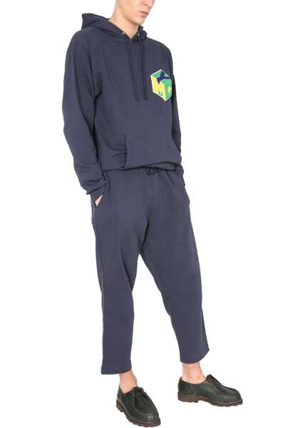 Hanorace YMC Trugoy Hooded Sweatshirt BLUE Barbati (BM 8501739) 2