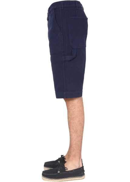 Pantaloni scurti YMC Cotton Canvas Bermuda BLUE Barbati (BM 8501745) 3