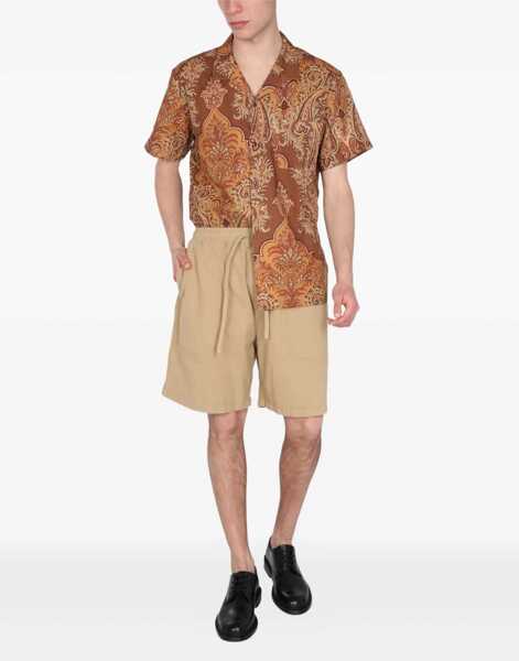 Pantaloni scurti YMC Paisley Jacquard Shorts BEIGE Barbati (BM 8501754) 2