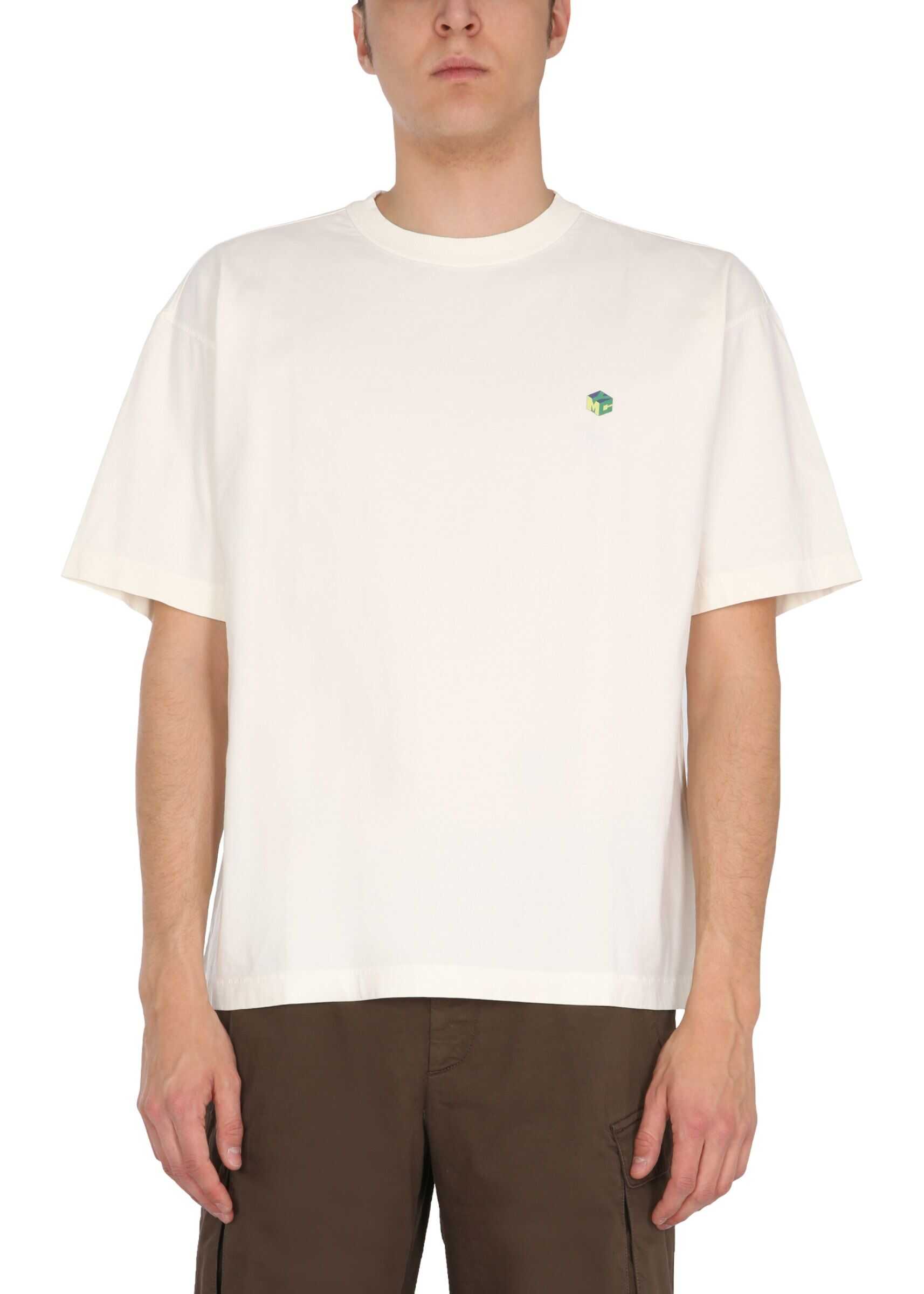 YMC Crew Neck T-Shirt P6QAP_Y073ECRU POWDER