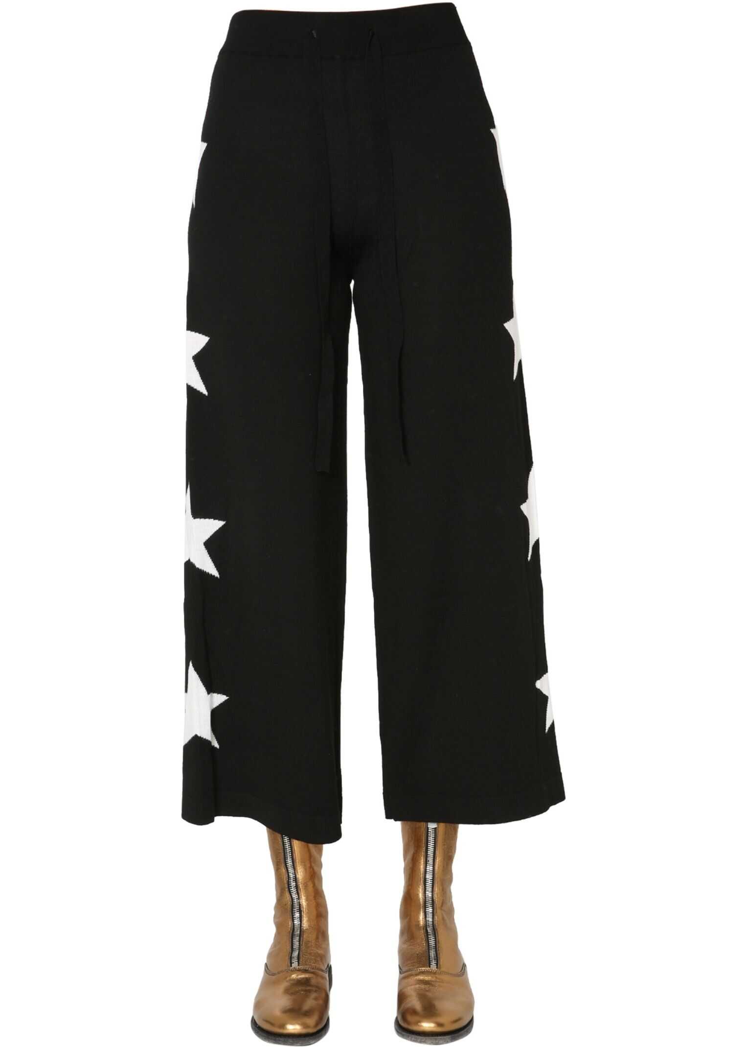 Être Cécile Jogging Pants STARS-KWTP_BLACKWHITE BLACK