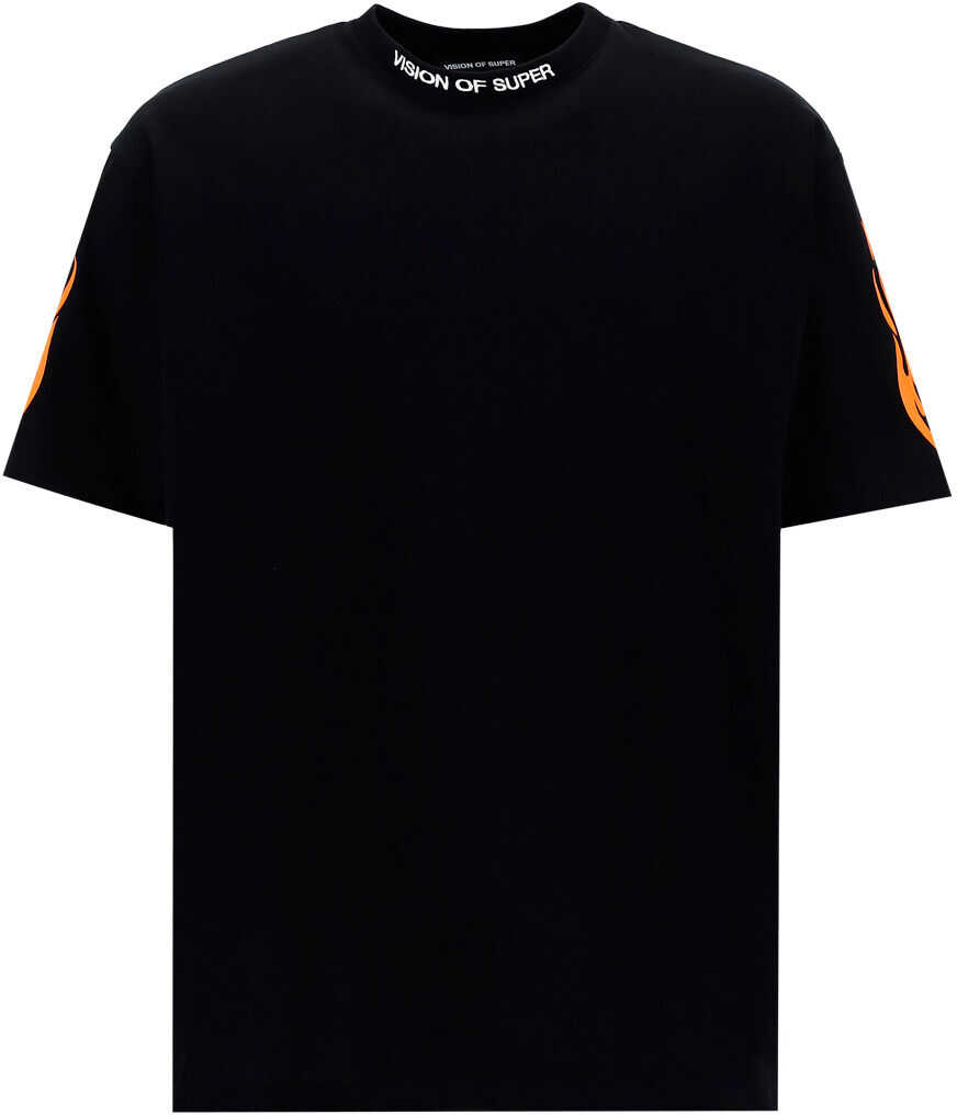 Vision of Super T-Shirt B1FIREORANGEFLUO BLACK