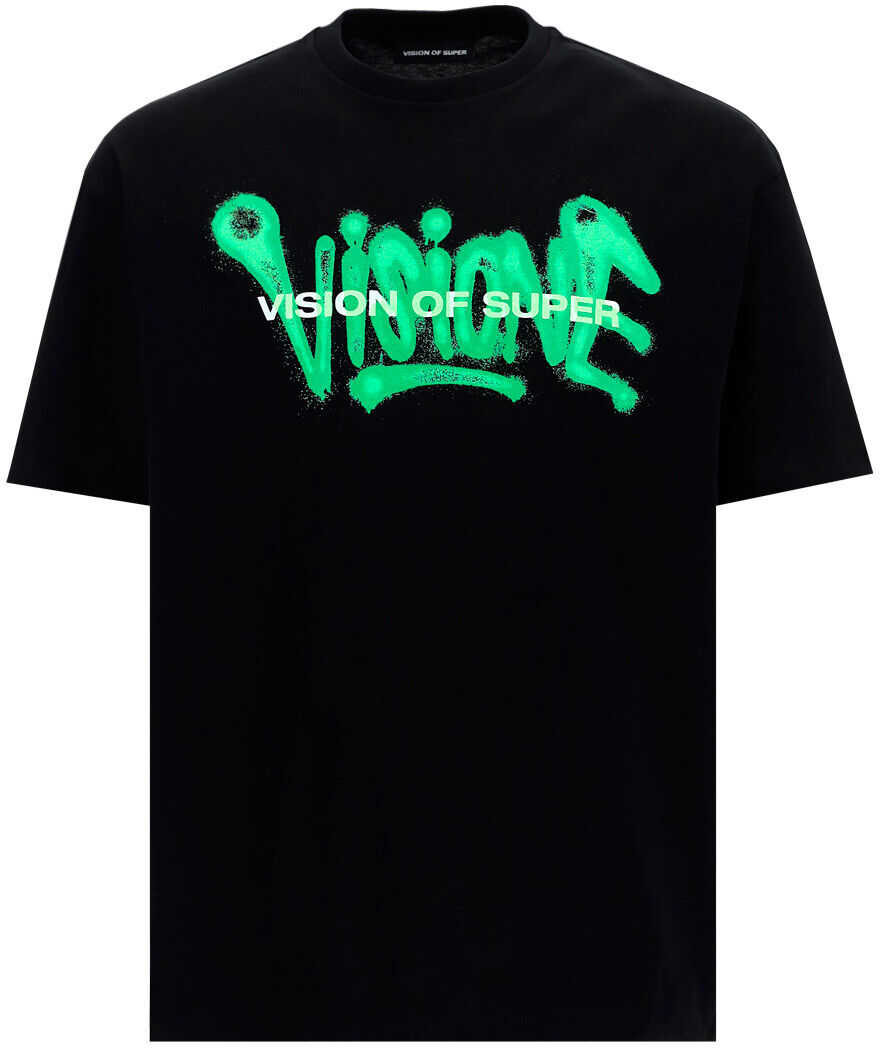 Vision of Super T-Shirt B1SPRAYGR BLACK