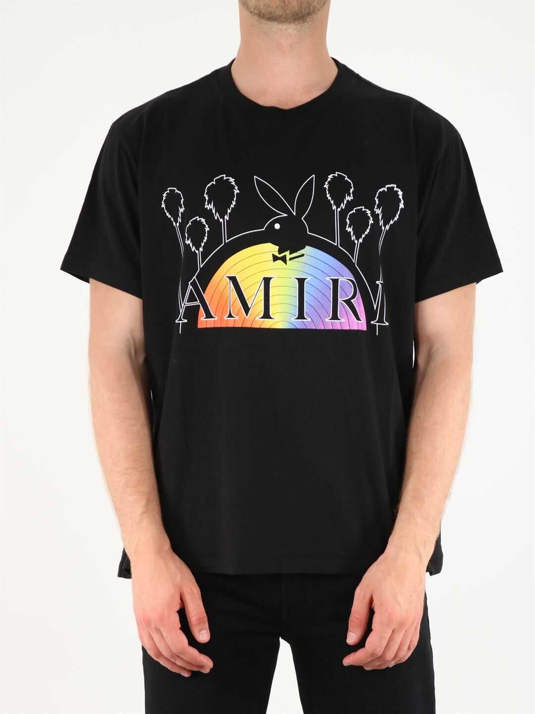 AMIRI Plyboy Rainbow T-Shirt MJLT014 Black