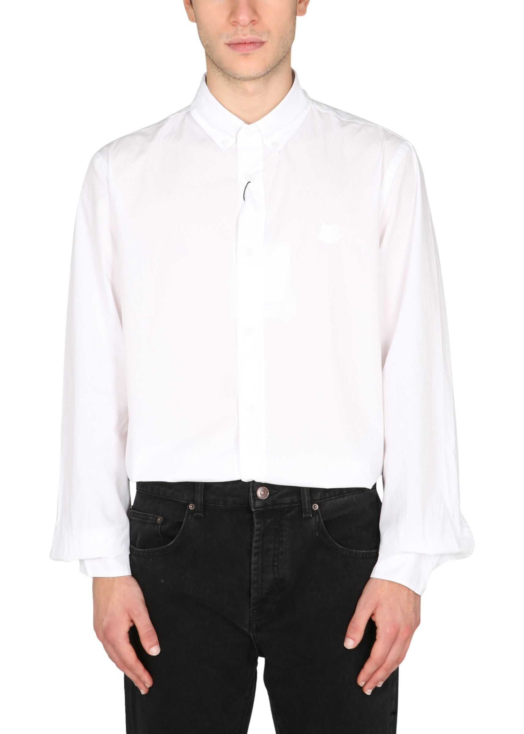 Kenzo Button Down Shirt FB65CH400_1LA01 WHITE