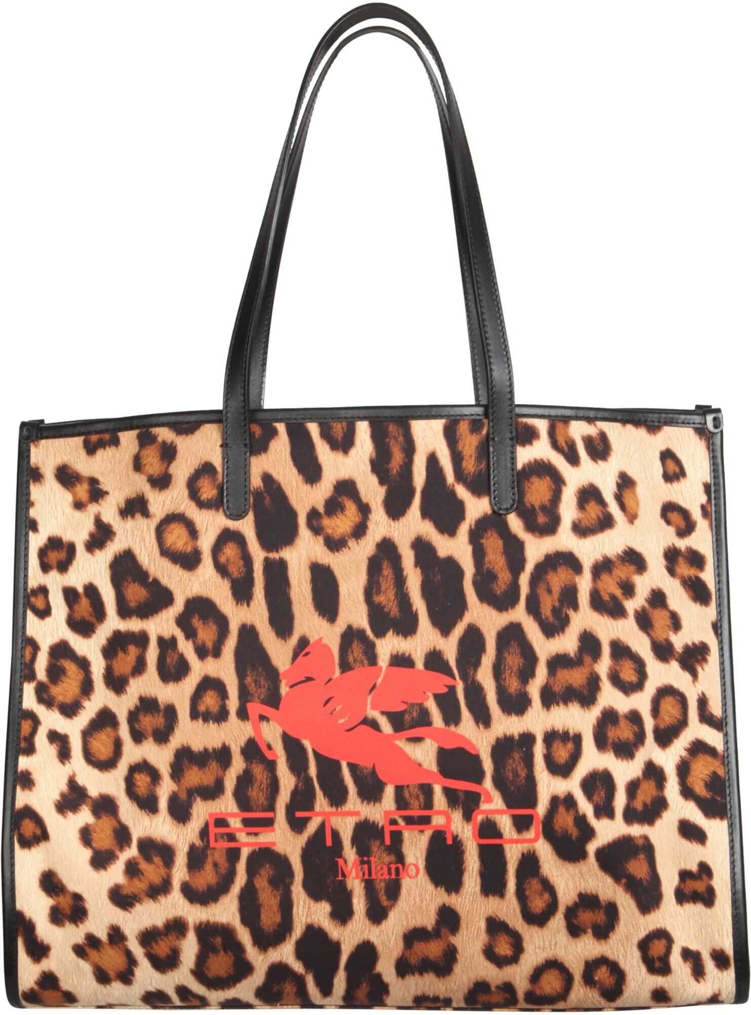 ETRO Leopard Print Canvas Tote Bag 1N009_85460800 ANIMALIER