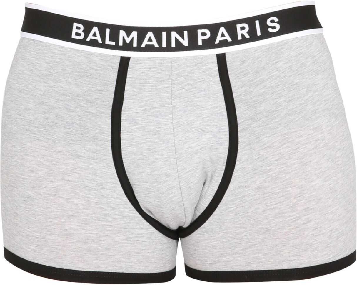 Balmain Boxers With Logoed Elastic BRLD55200_031 GREY