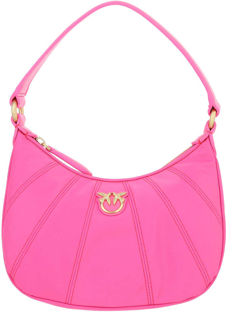 Pinko Love Mini Half Moon Bag 1P22FDY7K3 FUXIA FLUO