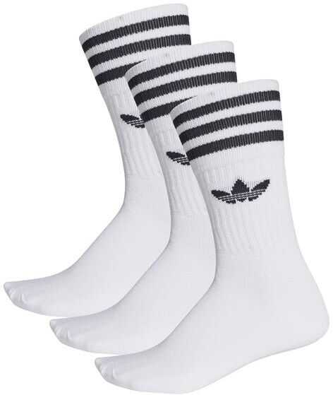 adidas Solid Crew Sock 3Pp White