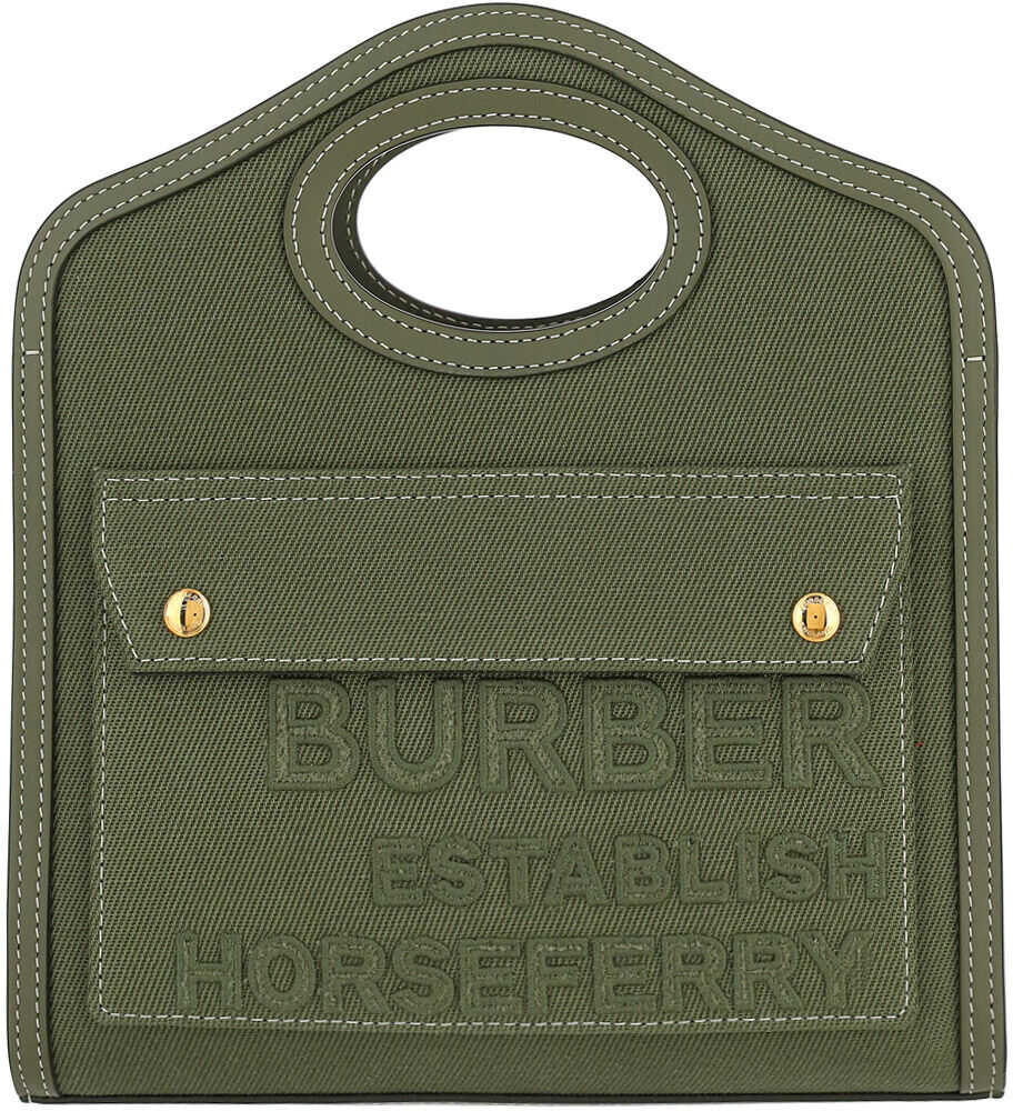 Burberry MN Pocket Handbag 8042994 DARK FERN GREEN