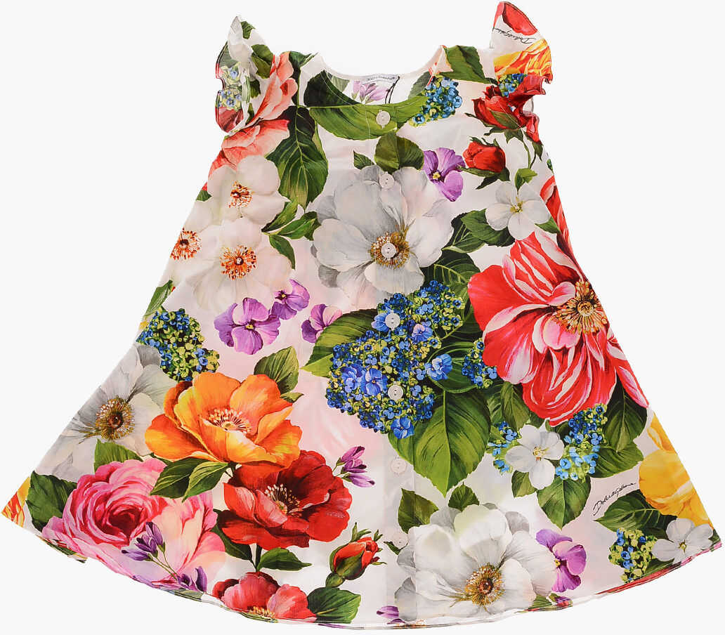 Dolce & Gabbana Kids Floral-Print Shirtdress Multicolor