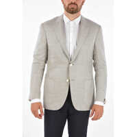 Sacouri Cashmere-Blend Leader Soft Blazer With Side Vents Barbati