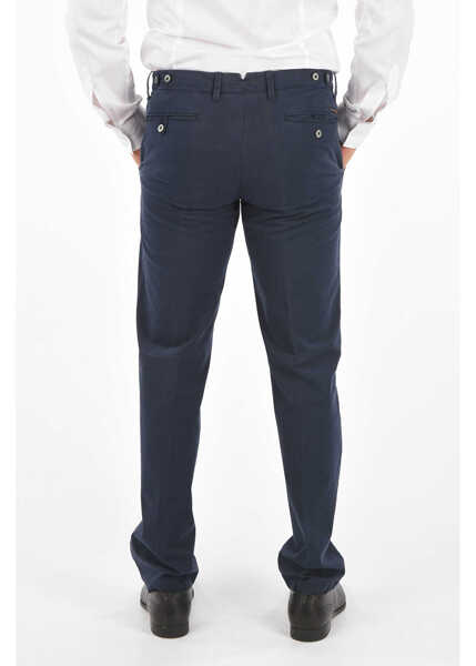 Pantaloni casual CORNELIANI Id Mid Rise Chinos Blue Barbati (BM 8512005) 2
