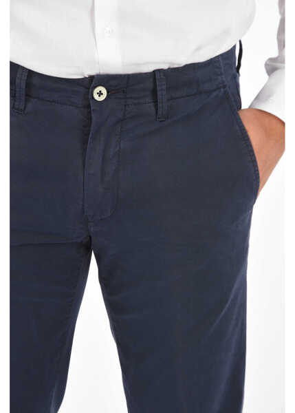 Pantaloni casual CORNELIANI Id Mid Rise Chinos Blue Barbati (BM 8512005) 3