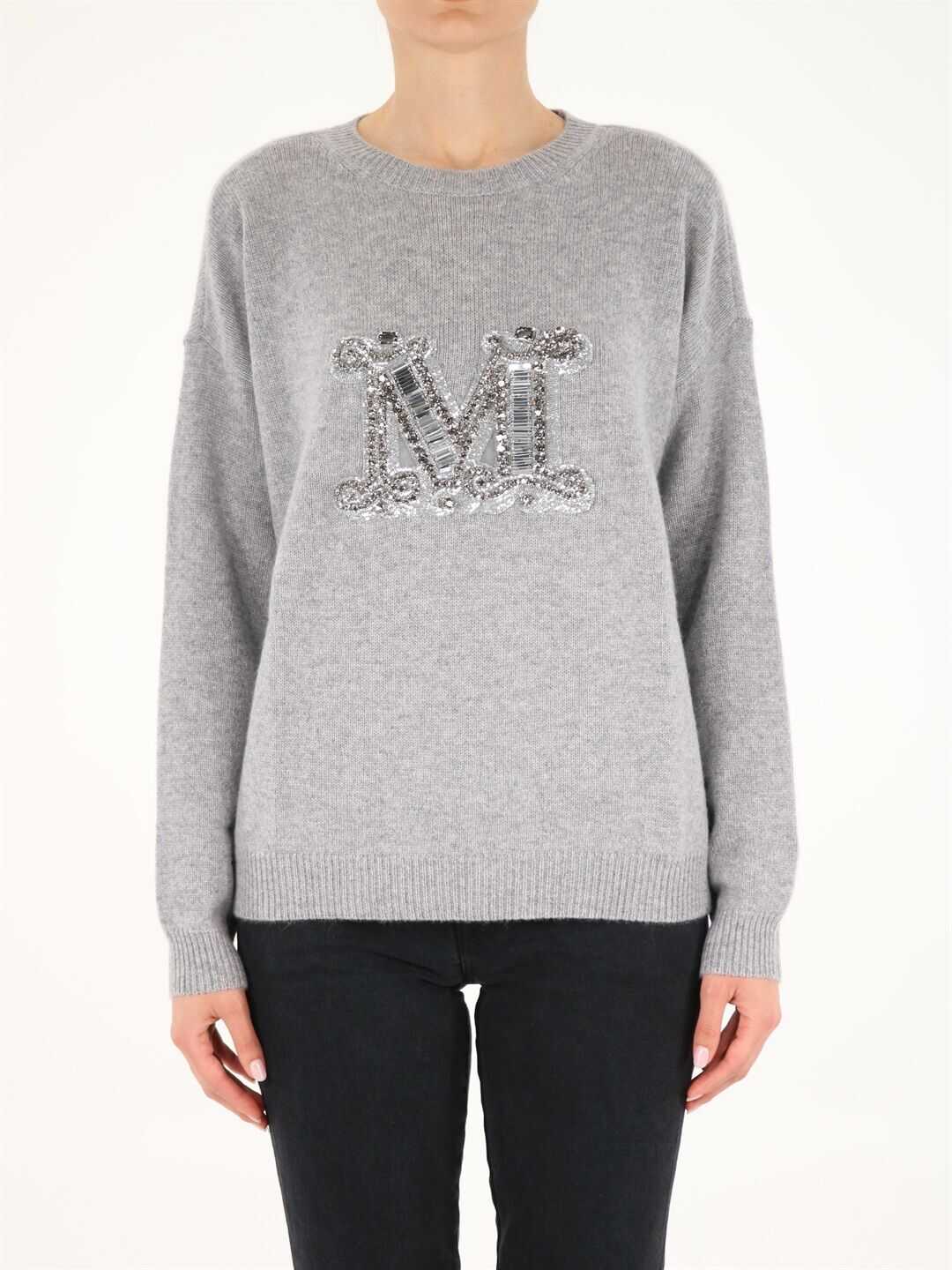 Max Mara Gray Cashmere Yarn Sweater 13661819600 007 Grey