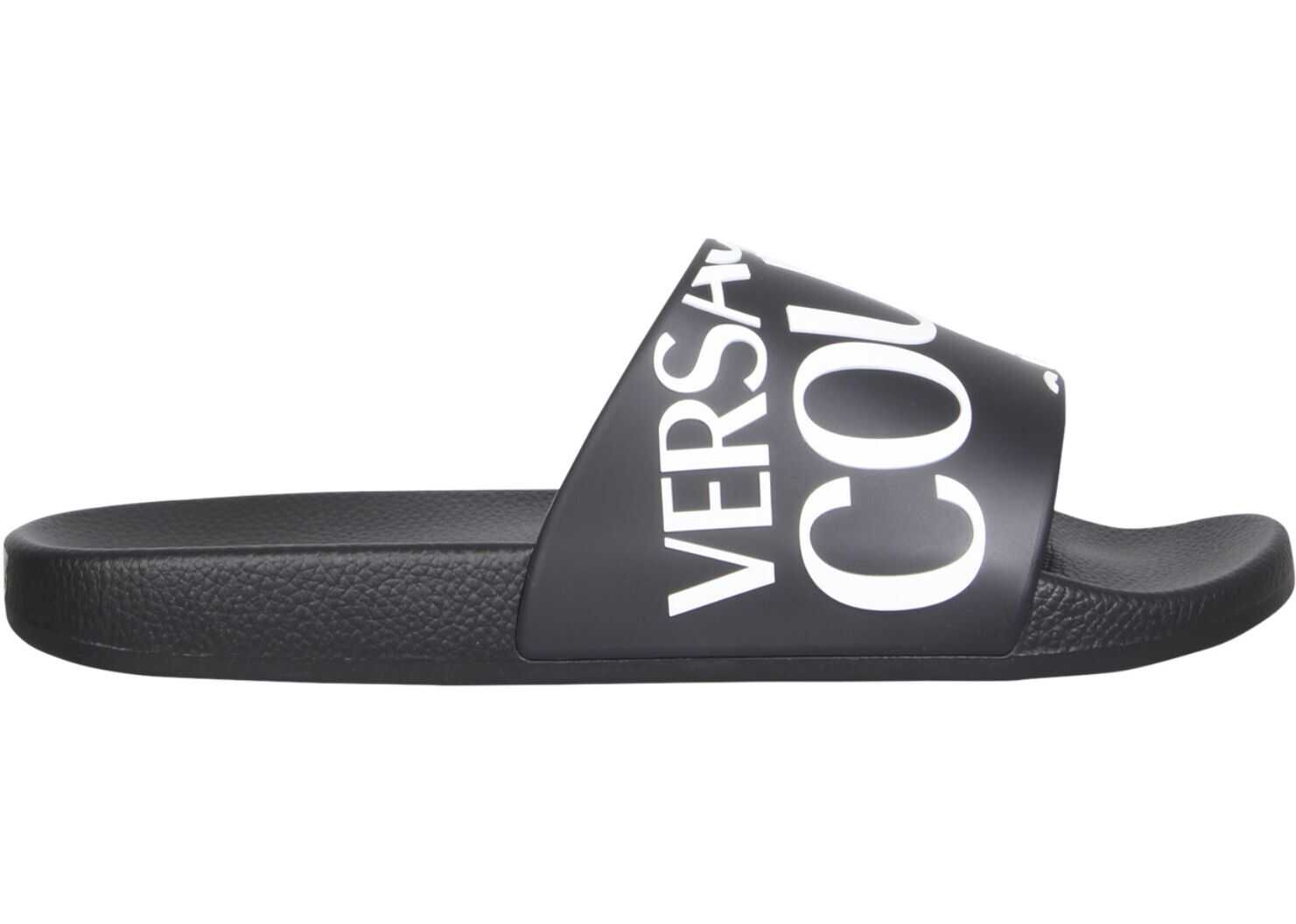 Versace Jeans Couture Rubber Slide Sandals 71YA3SQ1_71352899 BLACK