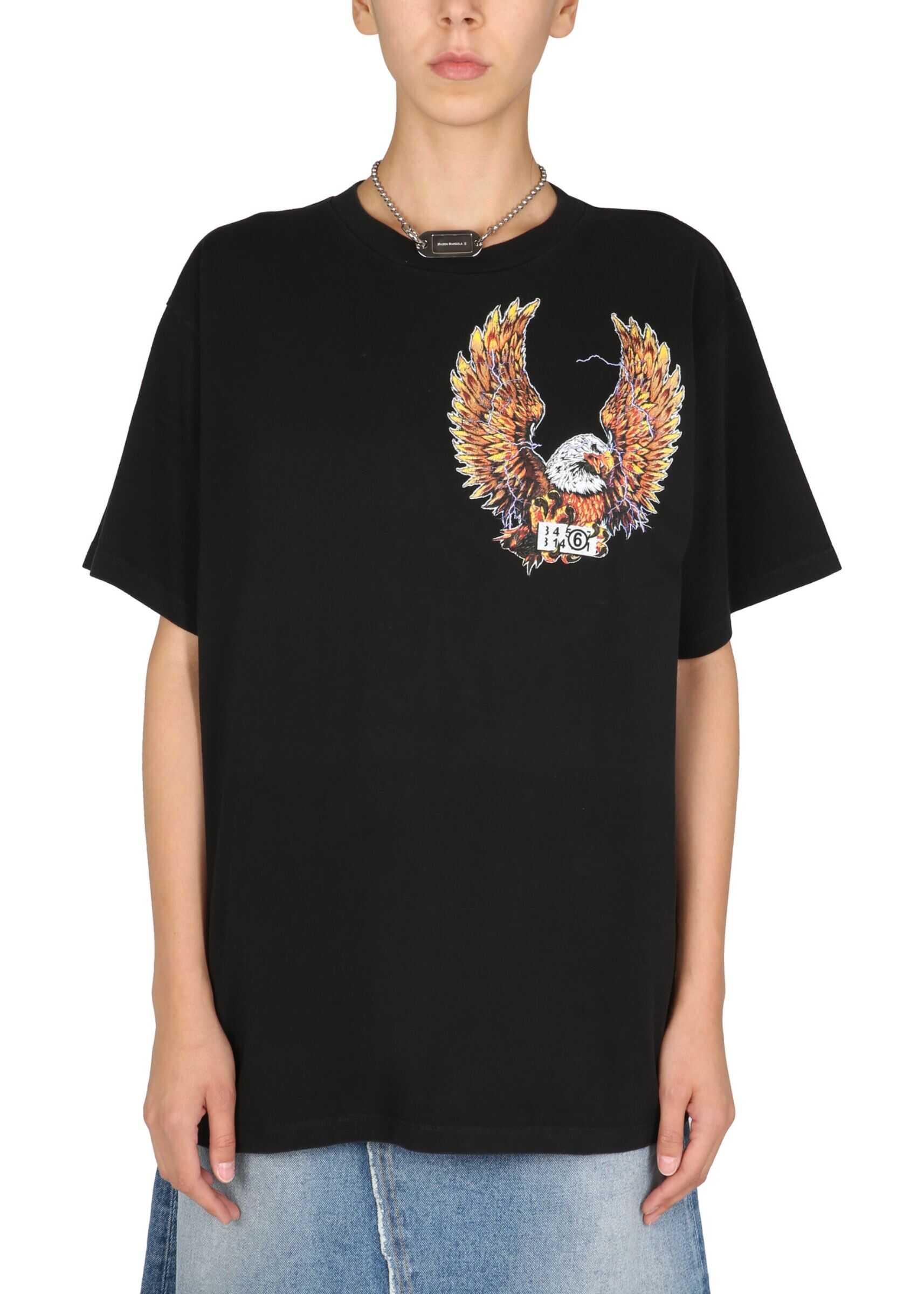 MM6 Maison Margiela 6 Eagle T-Shirt S52GC0215_S23962900 BLACK