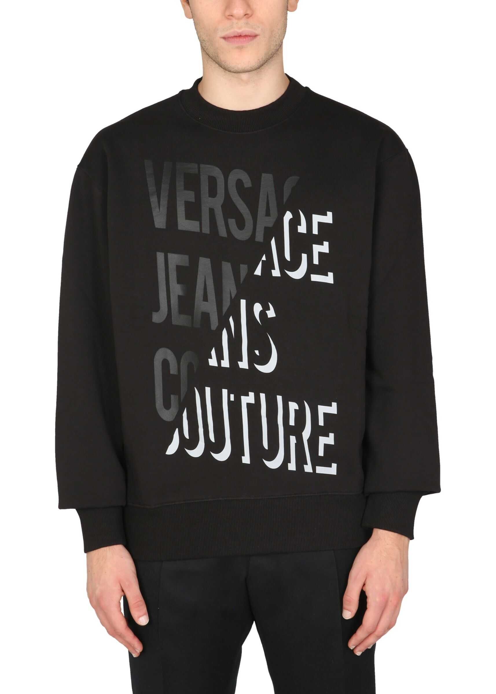 Versace Jeans Couture Sweatshirt With Logo 71GAIF03_CF00F899 BLACK