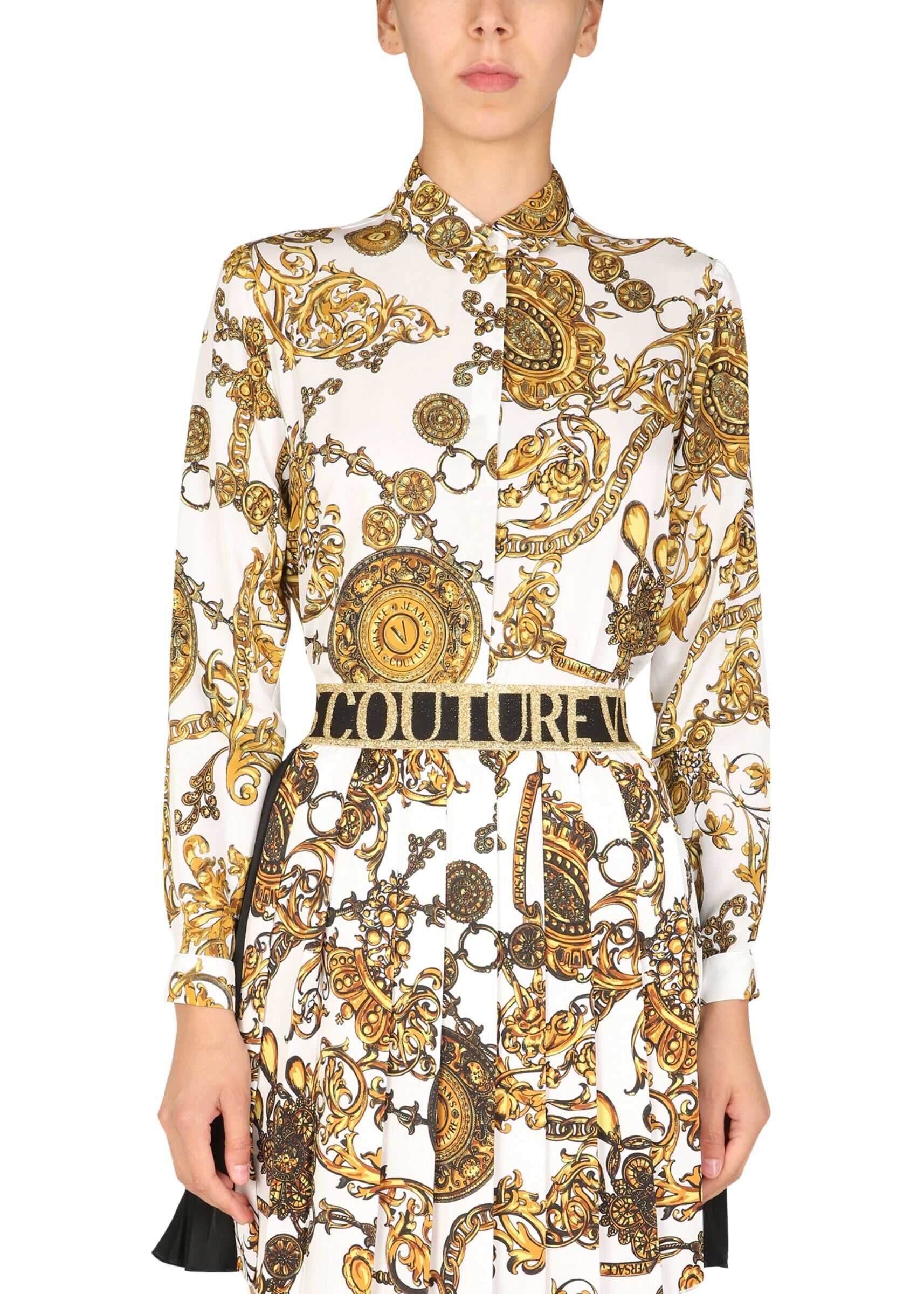 Versace Jeans Couture Shirt With Bijoux Baroque Print 71HAL201_NS007G03 MULTICOLOUR