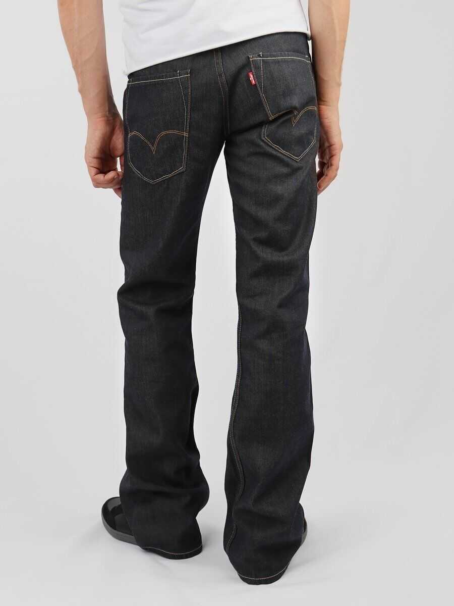 Blugi evazati Levis Strauss Flare 520 00520 - 0043 Navy Barbati (BM 8513481) 3