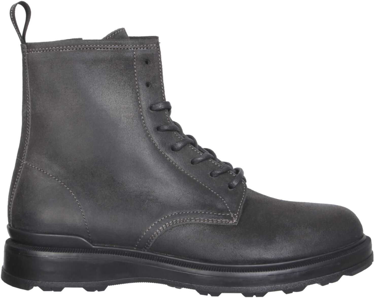 Woolrich Leather Boots WFM212_0511040 BLACK