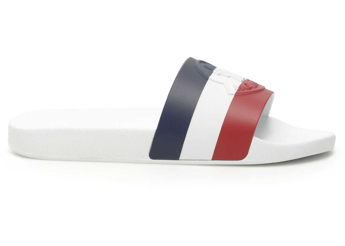 Moncler Basic Basile Rubber Slippers 4C700 00 01A49 WHITE