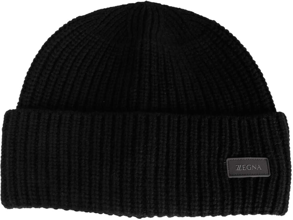 Z Zegna Cashmere Hat Z2I70HB24_BK1 BLACK