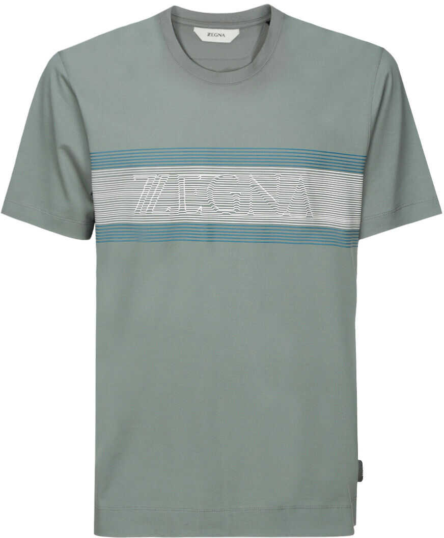 Z Zegna T-Shirt VY372ZZ630F VERDE PASTELLO FANTASIA