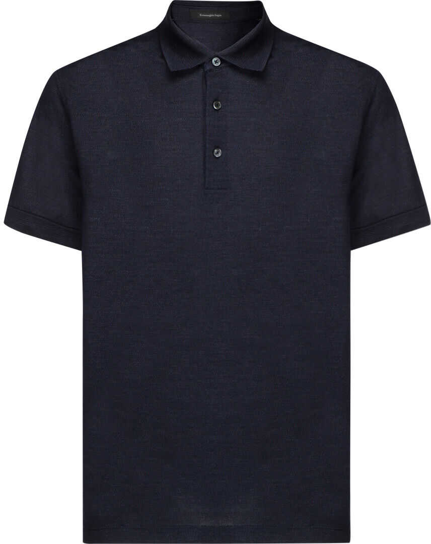 Ermenegildo Zegna Polo Shirt UY332750 BLUE NAVY UNITO