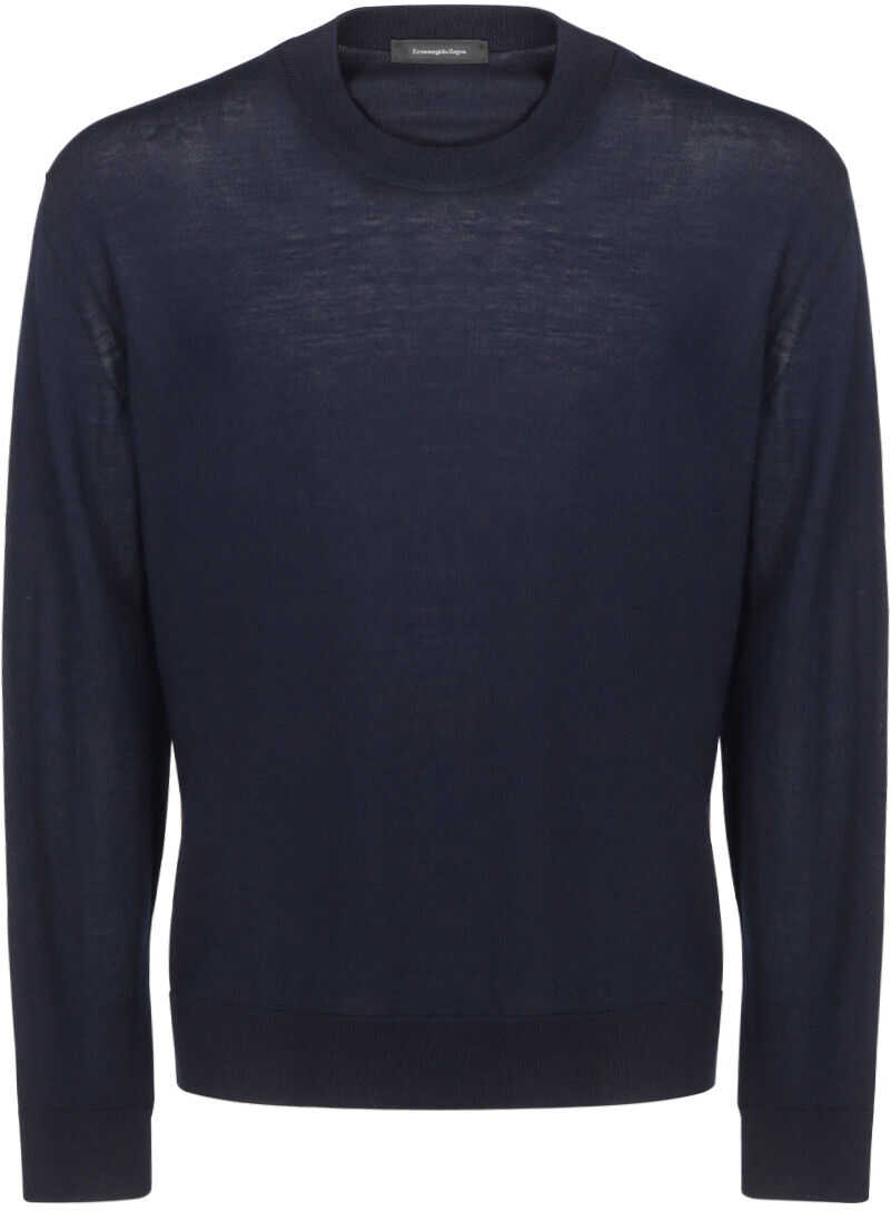 Ermenegildo Zegna Sweater UYF99110 BLUE NAVY UNITO