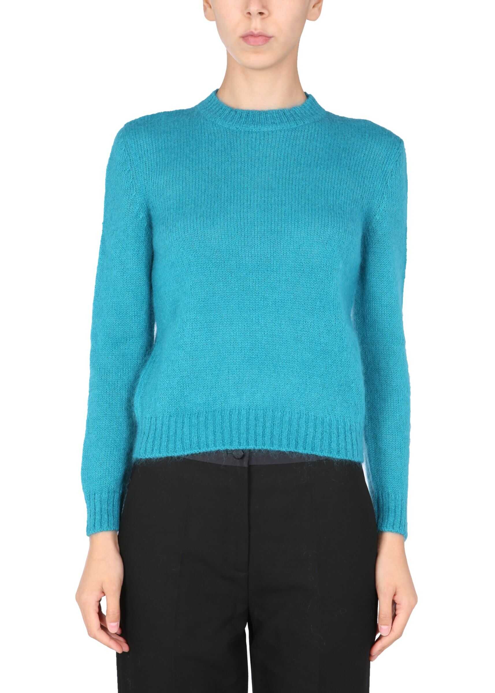 Alberta Ferretti Crew Neck Sweater 09275103_0370 GREEN