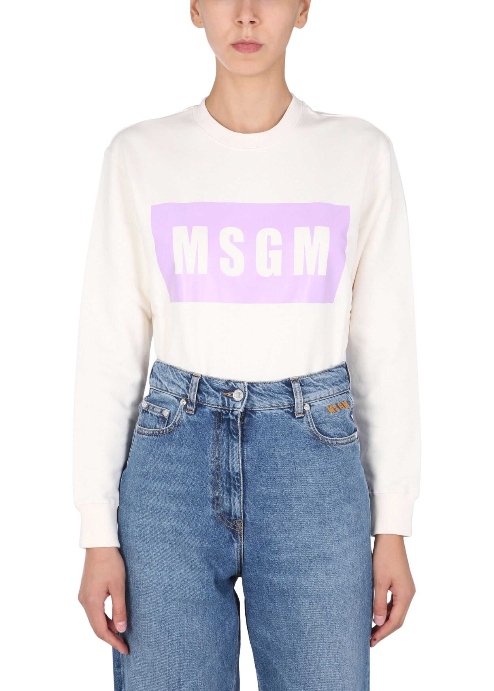 MSGM Sweatshirt With Logo Box 3141MDM523_21779902 MULTICOLOUR