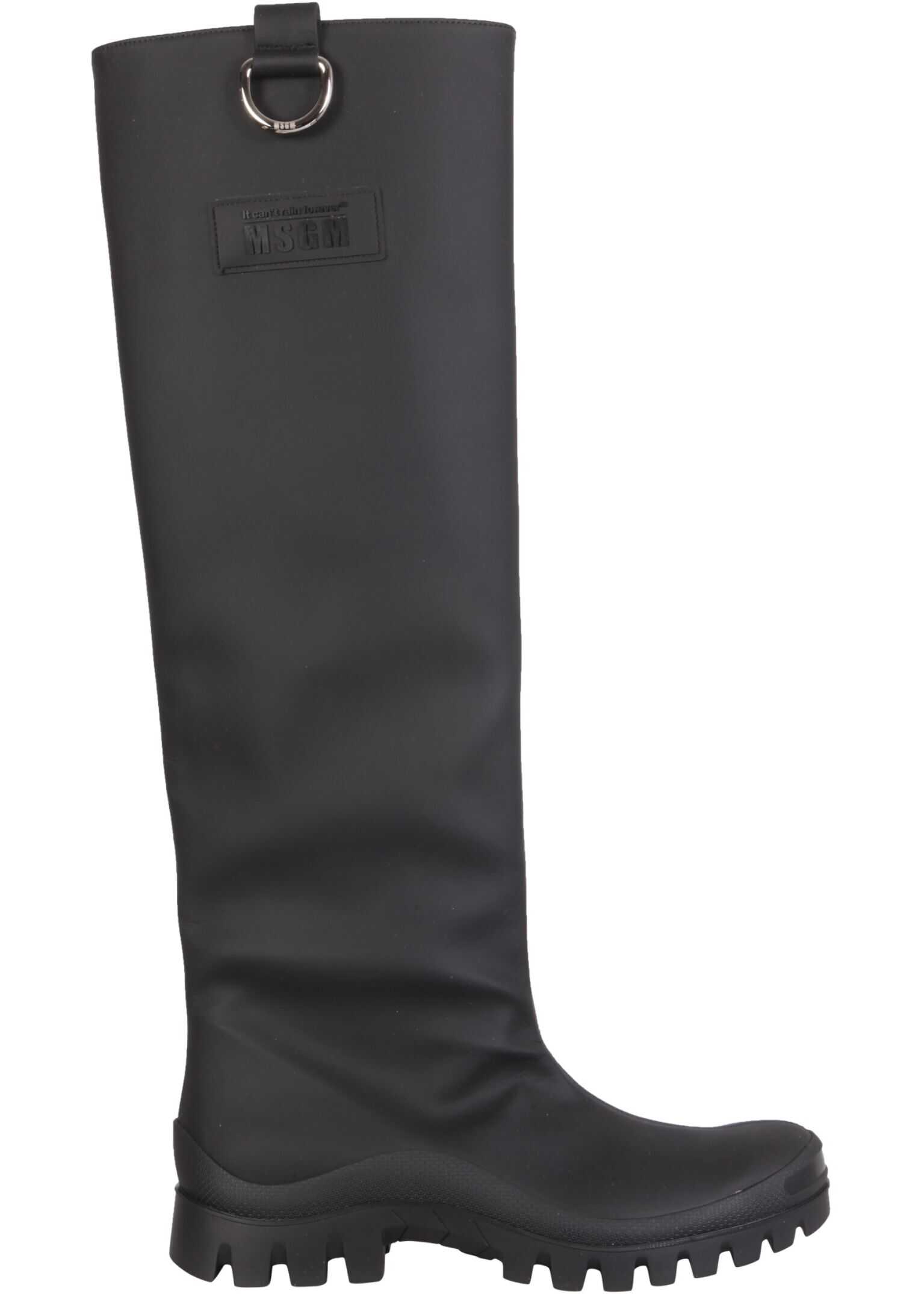 MSGM Rain Boots BLACK