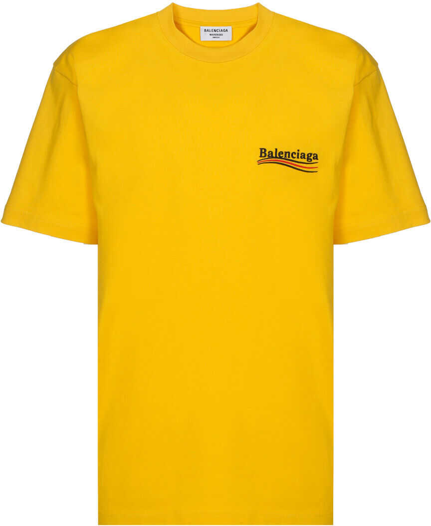 Balenciaga T-Shirt 641655TKVJ1 YELLOW/BLACK/RED