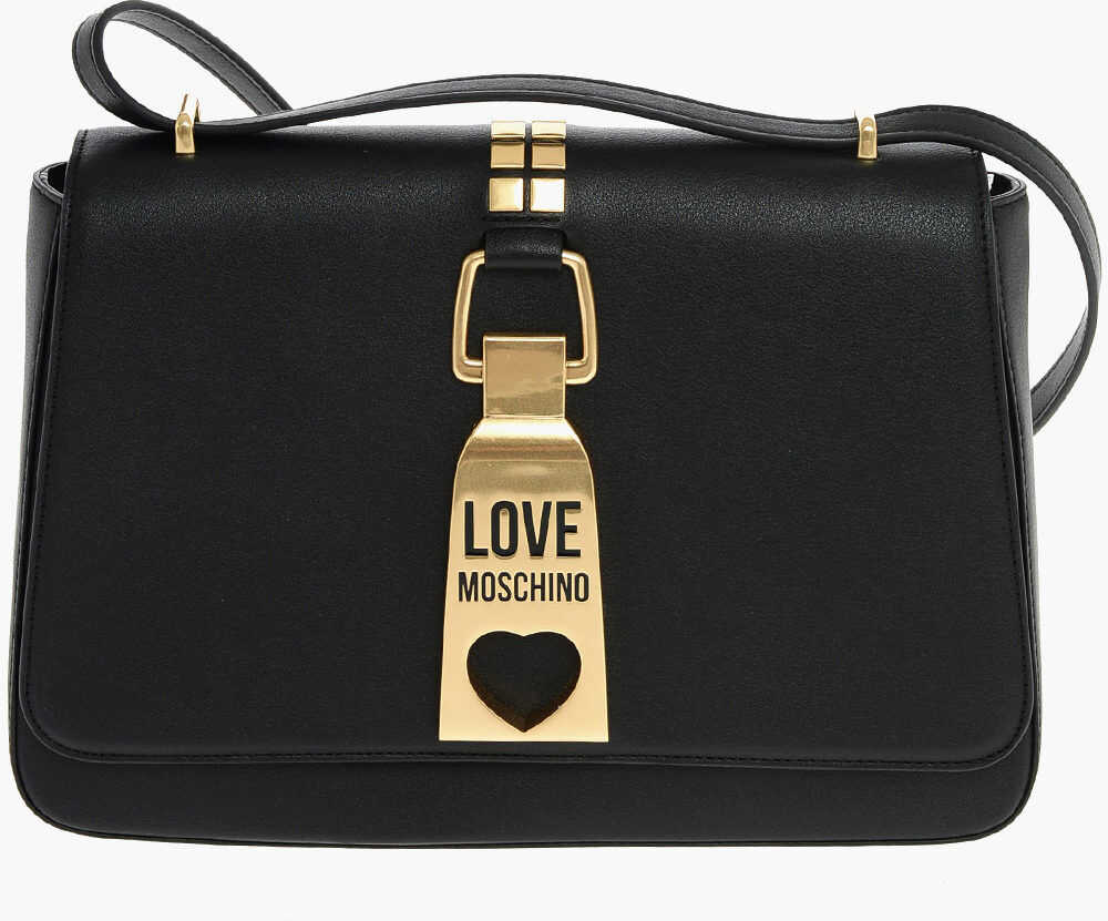 Moschino Love Ecoleather Shoulder Bag Black