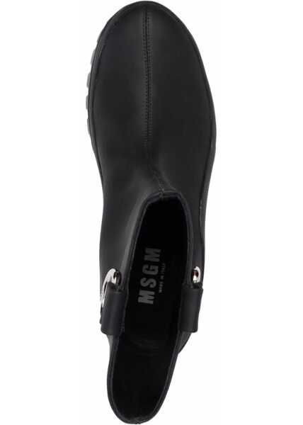 Cizme scurte MSGM Rain Boots BLACK Femei (BM 8522130) 4