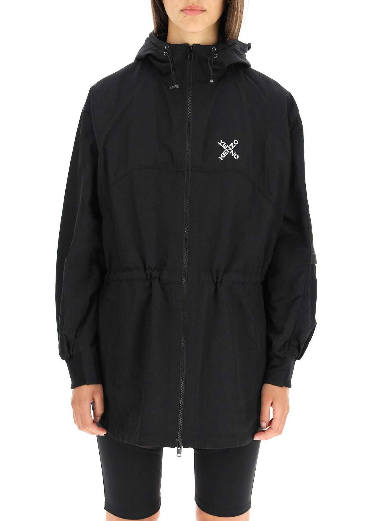 Kenzo Sport Little X Lightweight Parka FA62BL1199CO BLACK