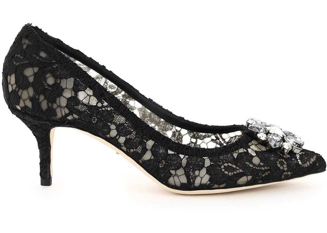 Dolce & Gabbana Charmant Lace Bellucci Pumps* NERO